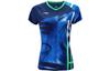T Shirts Women's Guangdong Blue V Neck Moderate Straight Fit AAYR194-1