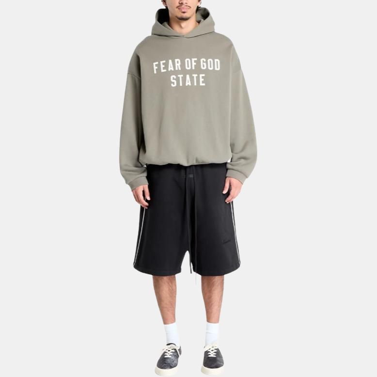 Fear of God Essentials 90s Hoodie Moss Men Tops Tan 192SP256217F