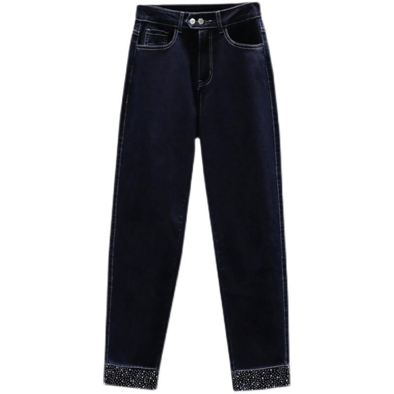 Jeansi Dama Marimi Mari Pantaloni Solizi Harem Denim Femei Elastic Basic Talie Inalta Pantaloni Oversize Fashion