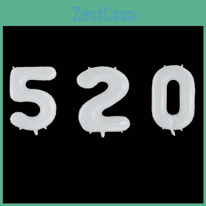 Large 40" White Giant Number Age Foil Balloons Helium Air Happy Birthday Party