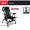 Scaun de pescuit pliabil multifuncțional din aliaj de aluminiu: Platformă portabilă, All-Terrain, cu spătar reglabil, pentru pescuit în stil european.