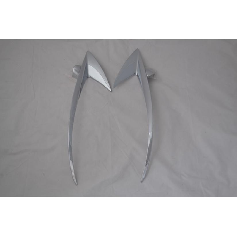 Chrome Front Headlight Eyebrow Frame Cover Trim For 2013-2016 Ford Escape Kuga