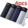 4PCS Mens Underwear Cotton Large Size Boxer Shorts Men Underpants Briefs L-6XL