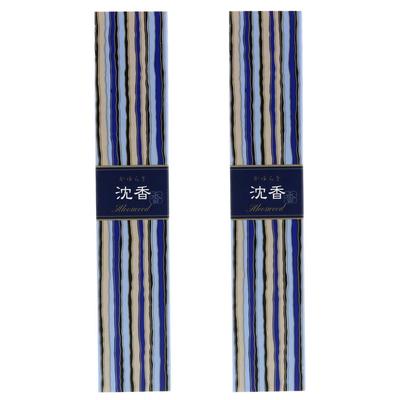 Kayuragi Adlerholz Jinkou Sticks 40 Stück x 2 Stück Set Räucherstäbchen mit Räucherstäbchenhalter Räucherstäbchen Nihon Kodo Made in Japan Paulownia Box Räucherstäbchenholz