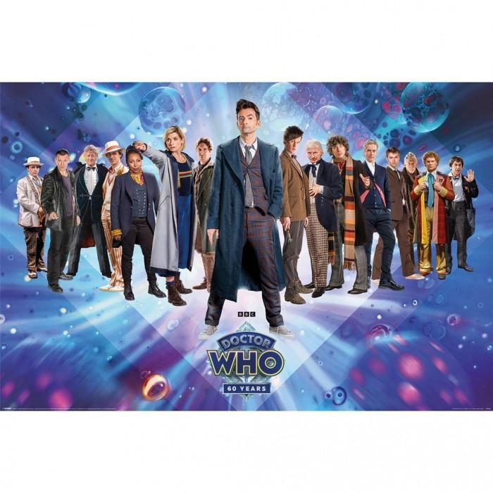Doctor Who 60th Anniversary Poster 61cm x noir