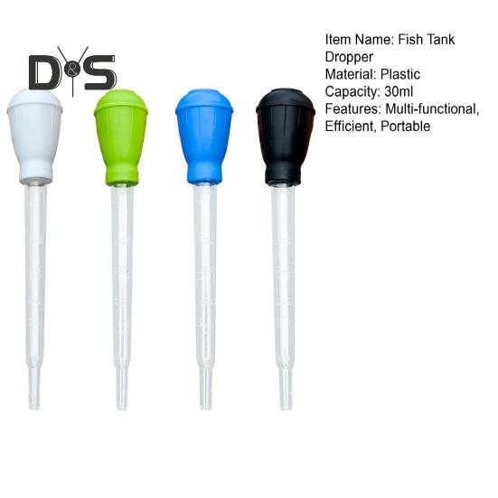 4Pcs 30ml Fish Tank Cleaning Waste Remover Manual Aquarium Water Changing Dropper Pipette Multi-functional Oil Suction Tube for Turkey Basters