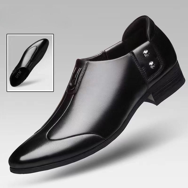 New Men Leather Designer Luxury Brand Shoes Soft Sole Business Casual Wedding Shoes for Men Black Dress Lofers Zapatillas Hombre