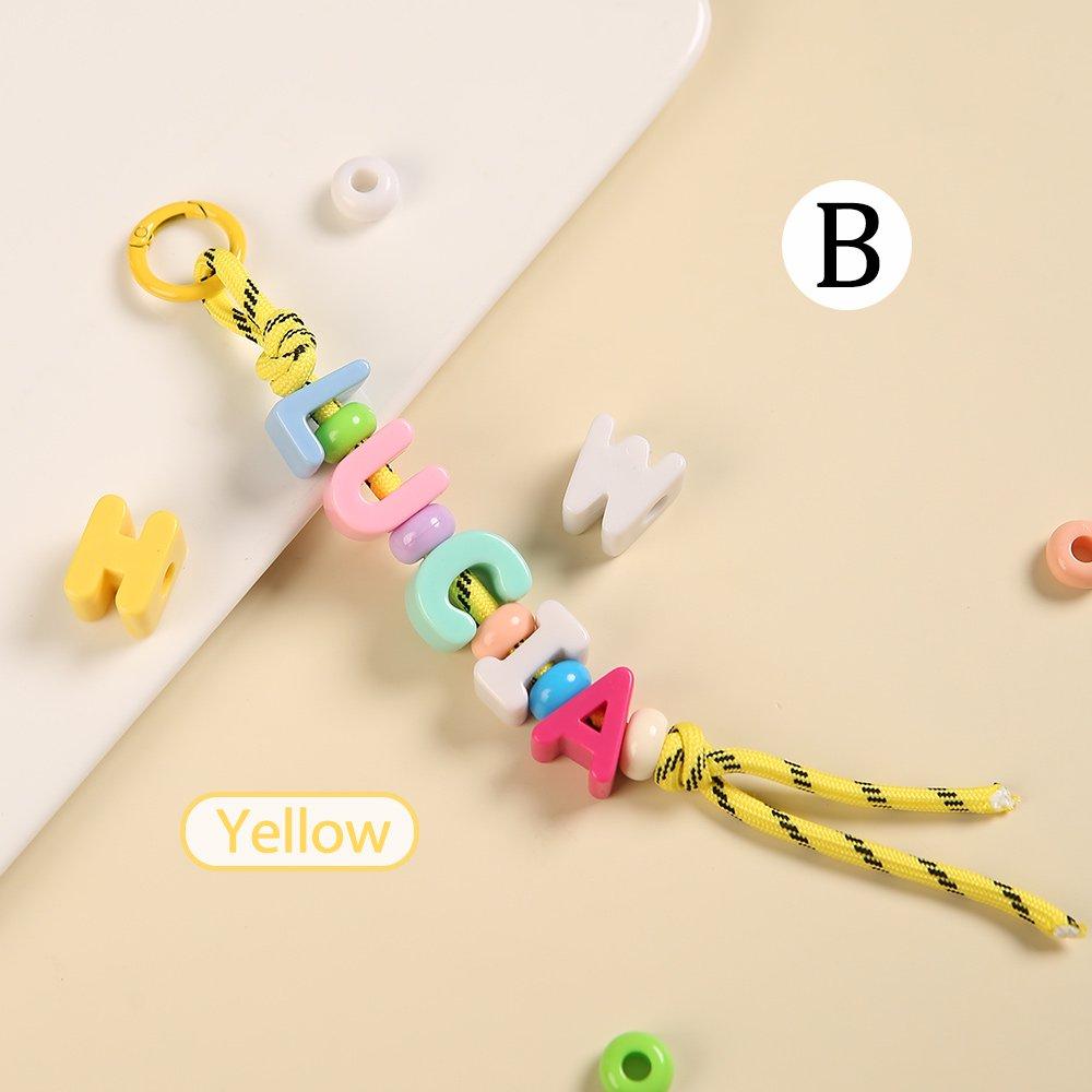 Handbag Pendant Car Jewelry Customized Name Key Chain Acrylic Letter Charm Birthday Gift Ideal Gifts for Family Friend Worker