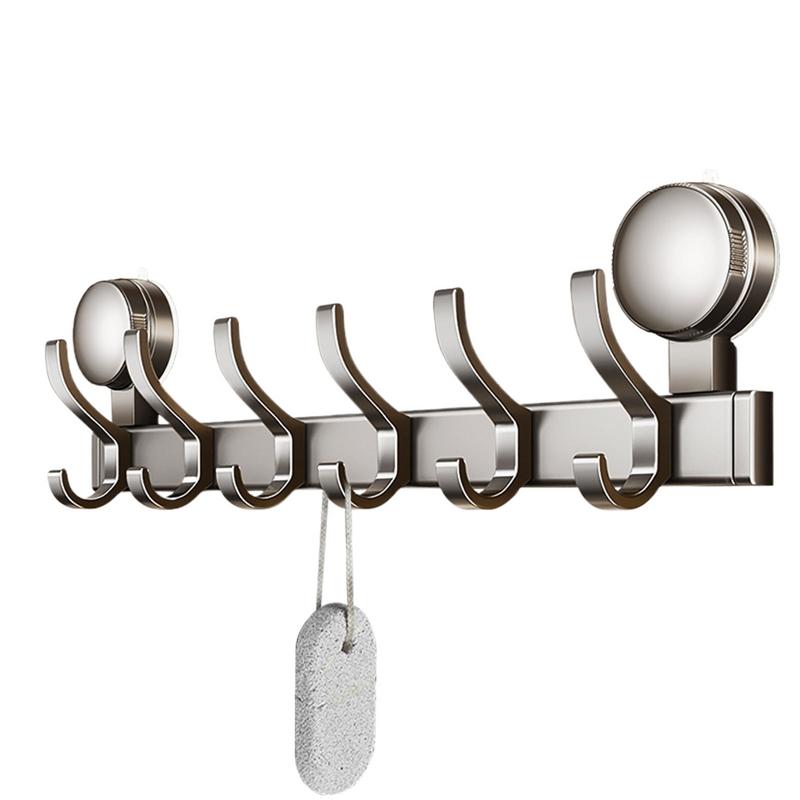 Suction Cup Clothes Hook Coat Rack Wall Mount Clothes Hooks Multipurpose Hanger Entryway for Bathroom Kitchen Accessories