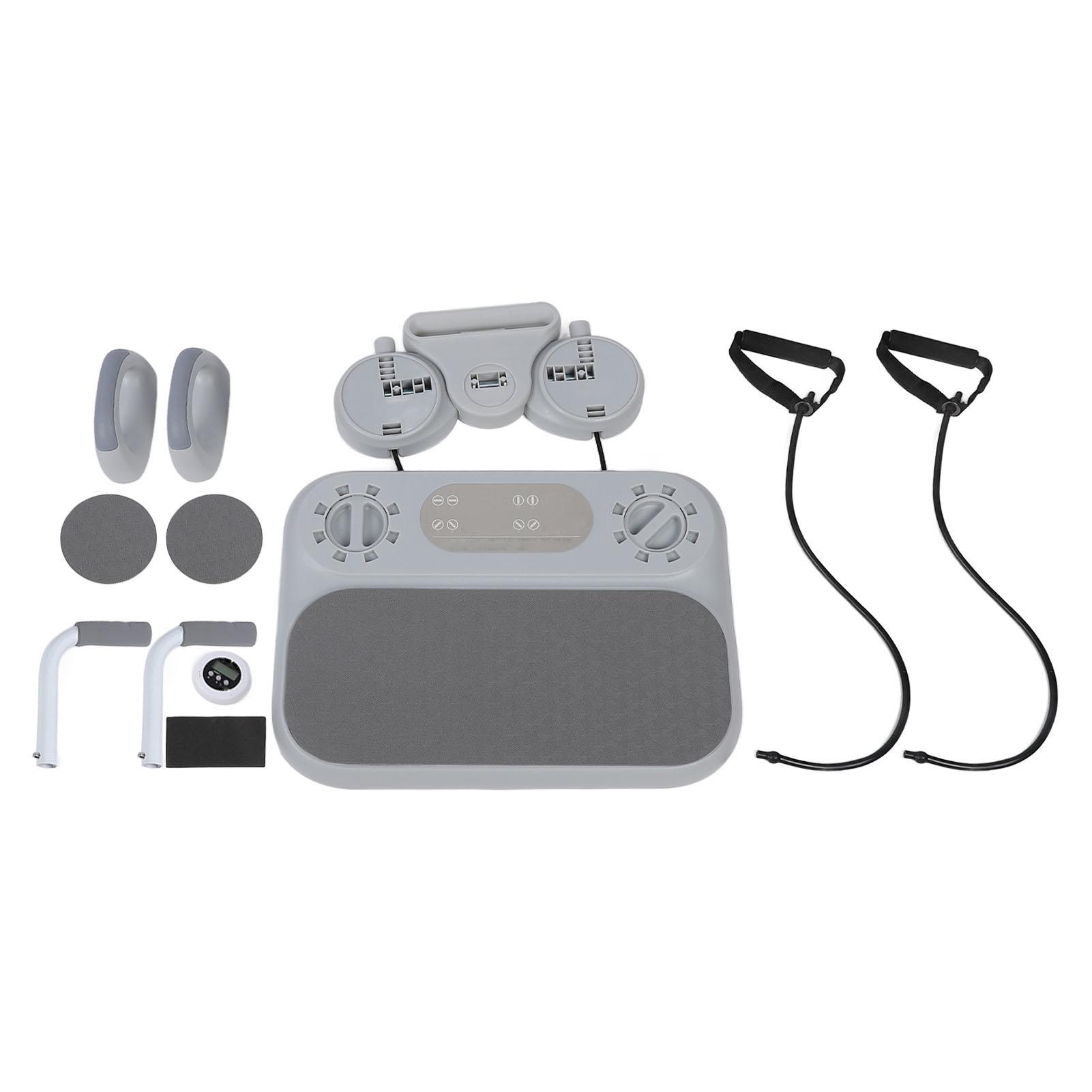 

6 в 1 Многофункциональная фитнес-доска Портативная домашняя тренажерная система Фитнес для живота Автоматический отскок серый