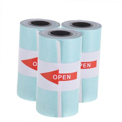 Printable Sticker Paper Roll Direct Thermal Paper with Self Adhesive 57*30mm(2.17*1.18in) for PeriPage A6 Pocket