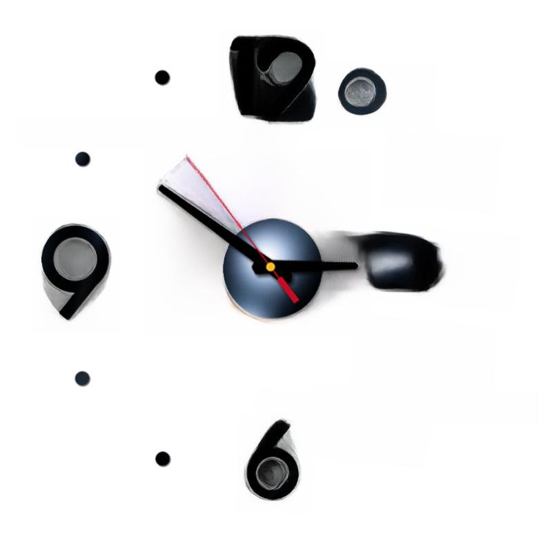 3D Acrylic Quartz DIY Luminous Wall Clock for Home Living Room