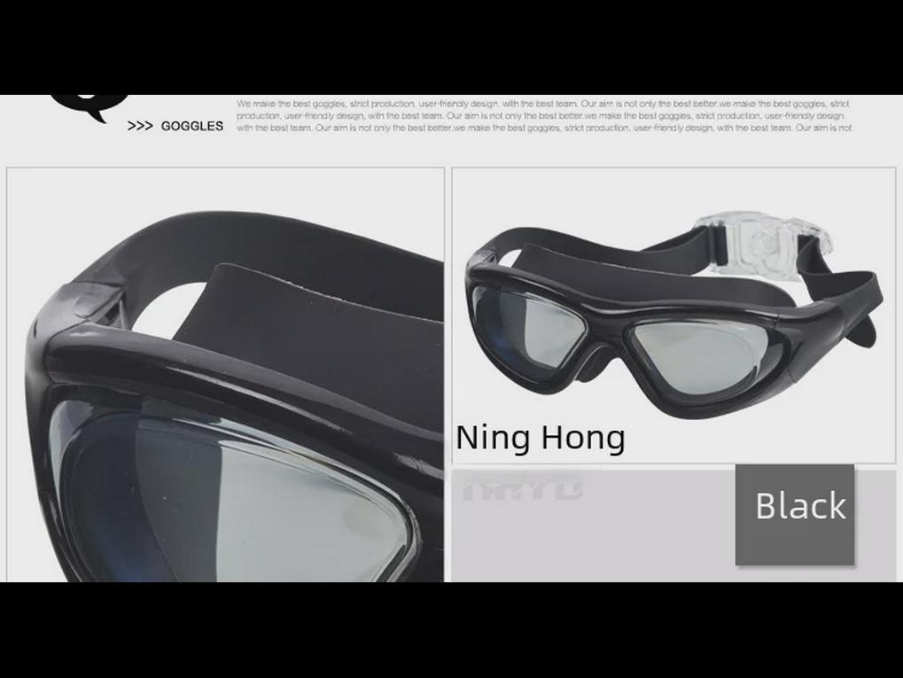 Plavecké brýle proti zamlžování s vysokým rozlišením pro krátkozraké dospělé - Ochrana očí pro muže a ženy