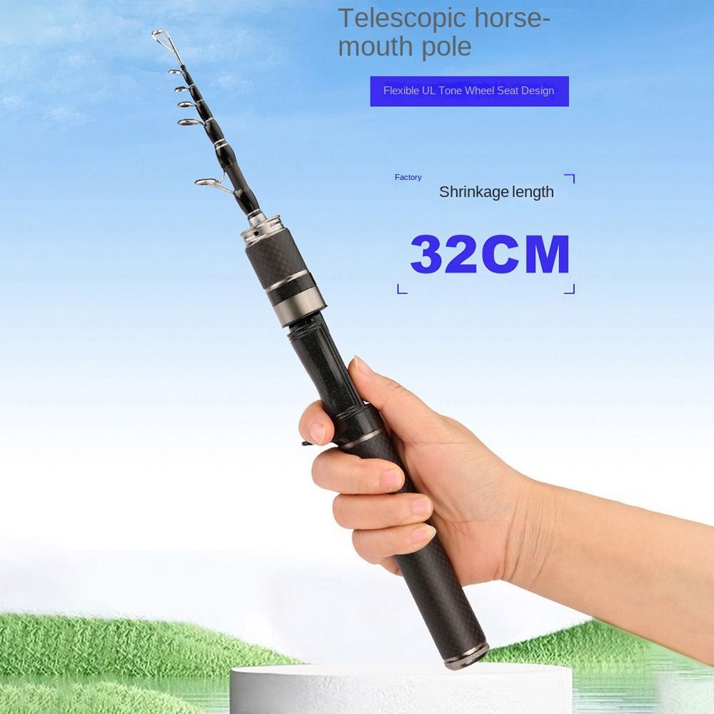Telescopic Fishing Rod Full Kits Casting Rod Spincast Fishing Reel Feeder Rod Combo 1.5m-1.8m Ultra Short Fishing Pole Fishing