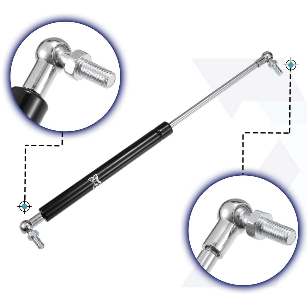 X AUTOHAUX Gas Universal Lift Gas Damper for and Includes and 38cm Extended 23cm Compressed 10kg Set of 2 Springs, Supports, Earthquake-Resistant RVs,