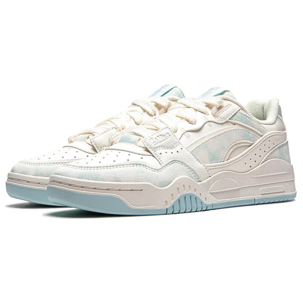 New LiNing Yuebai Cushioning Wear Resistant Low Top Skateboard Shoes Women's Mist White AGCS252-26