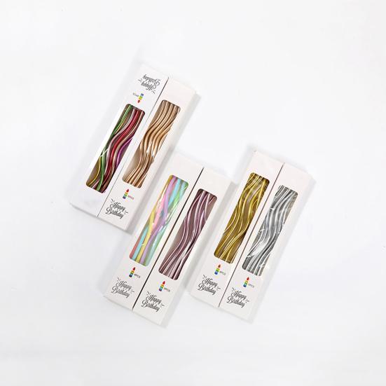 6 stk/sett Bursdagslys God visuell effekt Flere farger Utmerket utførelse Korrosjonsbestandig Langtidsbevaring Kaketoppdekorasjon