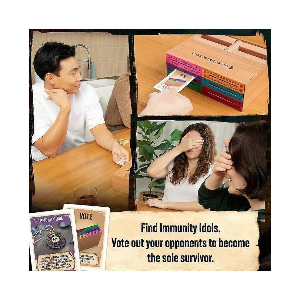 Exploding Kittens Survivor Family Party Game ForAges 14+ and Up - 3 To 6 Players - Great for Adults & Teens