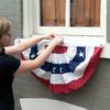 American Pleated Fan Flag Patriotic Red White Blue USA Bunting 4th of July Banner Decoration for Memorial Day Independence Day