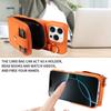 Anti-theft RFID Zipper Card Holder Phone Case Compatible with Apple 15 Pro Max, Crossbody Protective Cover, Fingerprint-resistant
