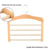 1pcs Wardrobe Storage Solid Wood Clothes Drying Rack Multi-function Solid Wood Trouser Towel Rack Home Apartment Clothes Rack