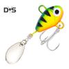 6Pcs 10G/5CM VIB Fishing Lure with Treble Hook Spinning Sequin Long Casting Metal Hard Artificial Spinner Bait Saltwater Freshwater Bass Walleye