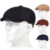 Fashionable Sand Washed Solid Color Newsboy Hat Leisure Breathable Beret Cap Retro Travel Hats Painter's Caps