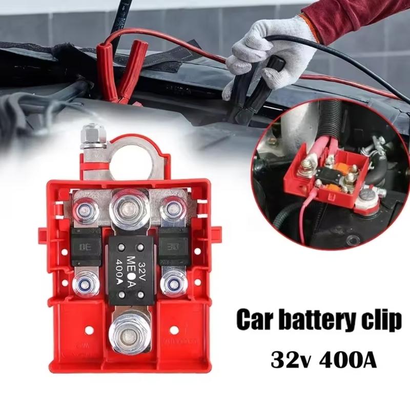 Automotive Battery Terminals Connector Fuses Box 32V/400A High Current Capacity Terminals Connector for Safe Power Supply