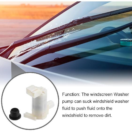 Windshield Washer Pump for Nissan Sentra 1991-1999 for Nissan 350Z 2006-2008 No.2892050Y00 - Car Windshield Washer Pump Motor Plastic Beige - 1 Pc