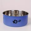 Stainless Steel Dog Bowl Paw Print Dog Feeder Bowl Easy To Clean Non-Slip Dog Water Drinking Basin