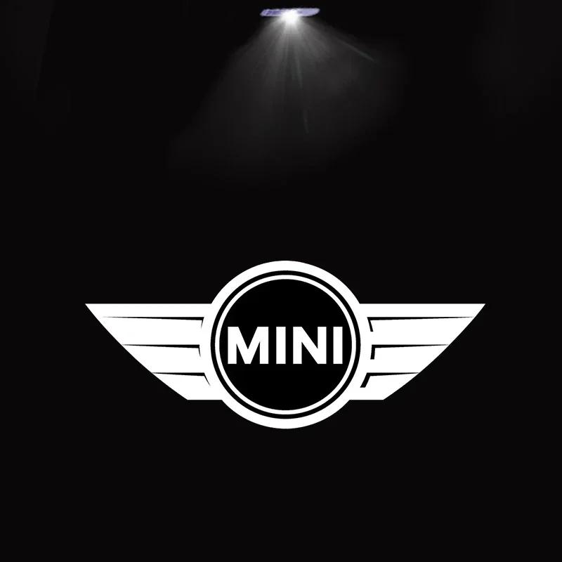 2 Stück Für BMW MINI Cooper One S JCW R56 R55 R53 F55 F56 R57 R60 Auto Tür Willkommensleuchten HD LED Laser Projektorleuchten Zubehör