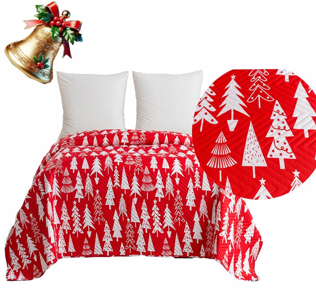 Christmas Blanket for Bed 220x200 Cm Quilted Christmas Patterns