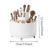 1-teiliger Make-up-Pinsel-Organizer, 360 ° drehbarer Make-up-Pinsel-Organizer, Make-up-Pinselhalter mit 5 Fächern und großer Kapazität