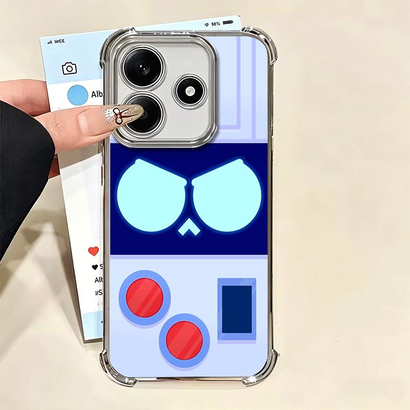 Cartoon Game Stars Soft Phone Case For Xiaomi Redmi Note 14 15 Pro Plus 13 12 11S 11T 5G 10 9S 9 Plating Anti-Fall Fundas