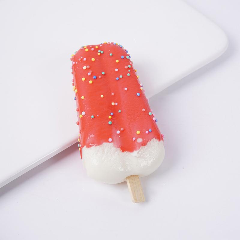 Soft Fake Popsicle Ice Cream Toys With Colorful Sprinkles Reusable For New Year Party Decor Food Model Teaching Aids
