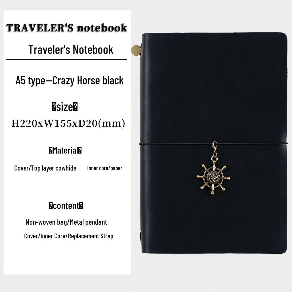 Diário de Viagem TN: Caderno Artesanal de Couro de Vaca Vintage