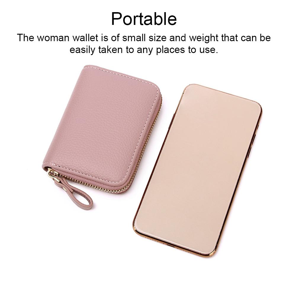Women Wallet Polyester Lining Zipper Rectangular Cash Compartment Photo Pocket Purse Notecase Birthday Gift with Lanyard