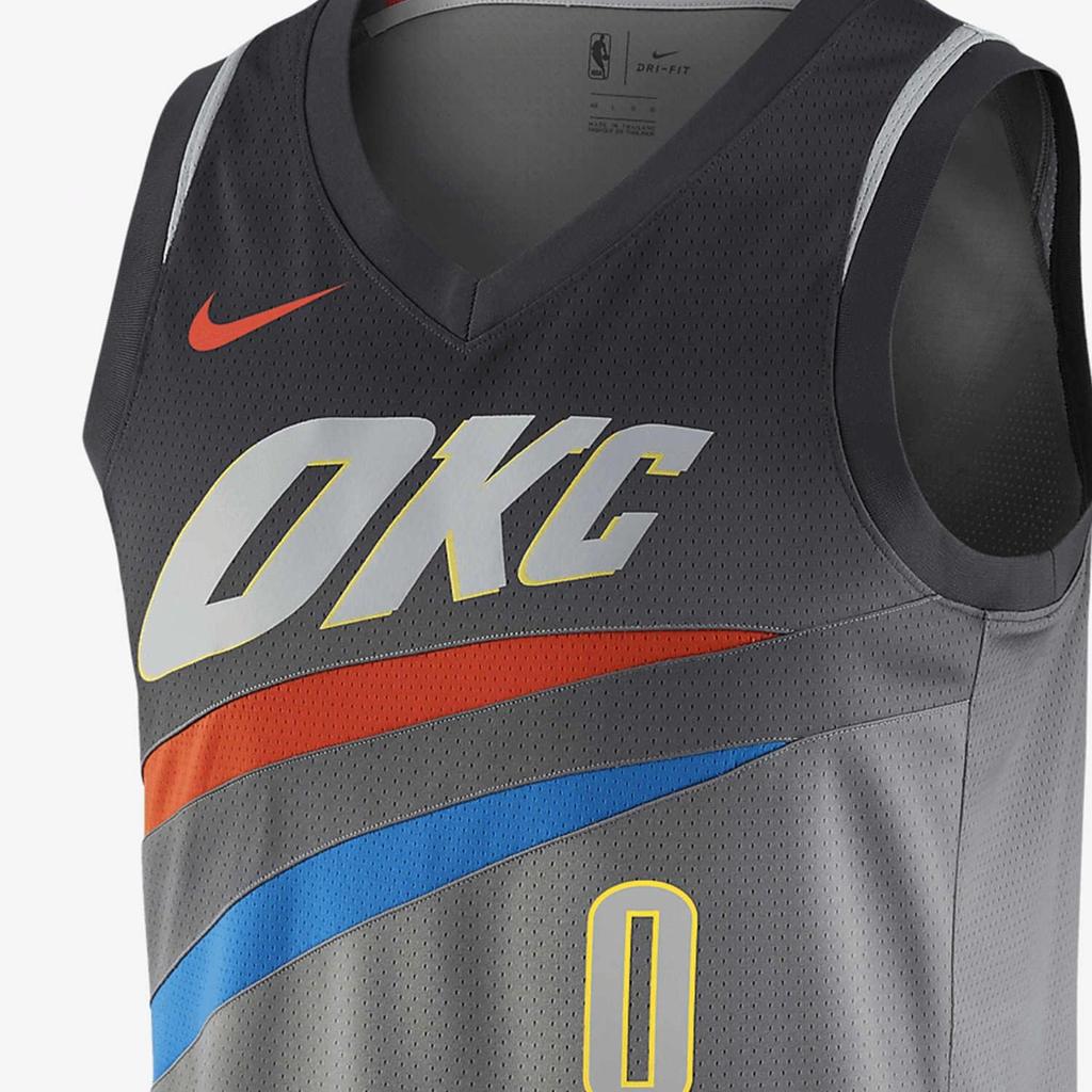 Nike Swingman Russell Westbrook City Edition Jersey Basketball Jersey Mens Dark Steel Gray 912134-040