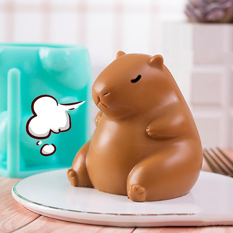 Cute Capybara Silicone Mold Cartoon Animal Milk Jelly Pudding Silicone Mould Home Kitchen Baking Accessories Party Restaurant