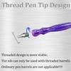 Ergonomic Diamond Painting Art Drill Bead Dot Pen Kit With Thin Thread Stainless Steels Metal Pen Heads Roller Tool Accessories