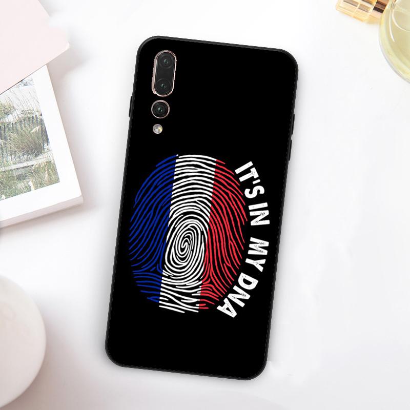 France Flag For Huawei Nova 11 10 9 SE Y70 Y60 Y90 Y61 Y91 Y73 Y72 12i 11i 8i P30 P40 Lite P60 Pro Case