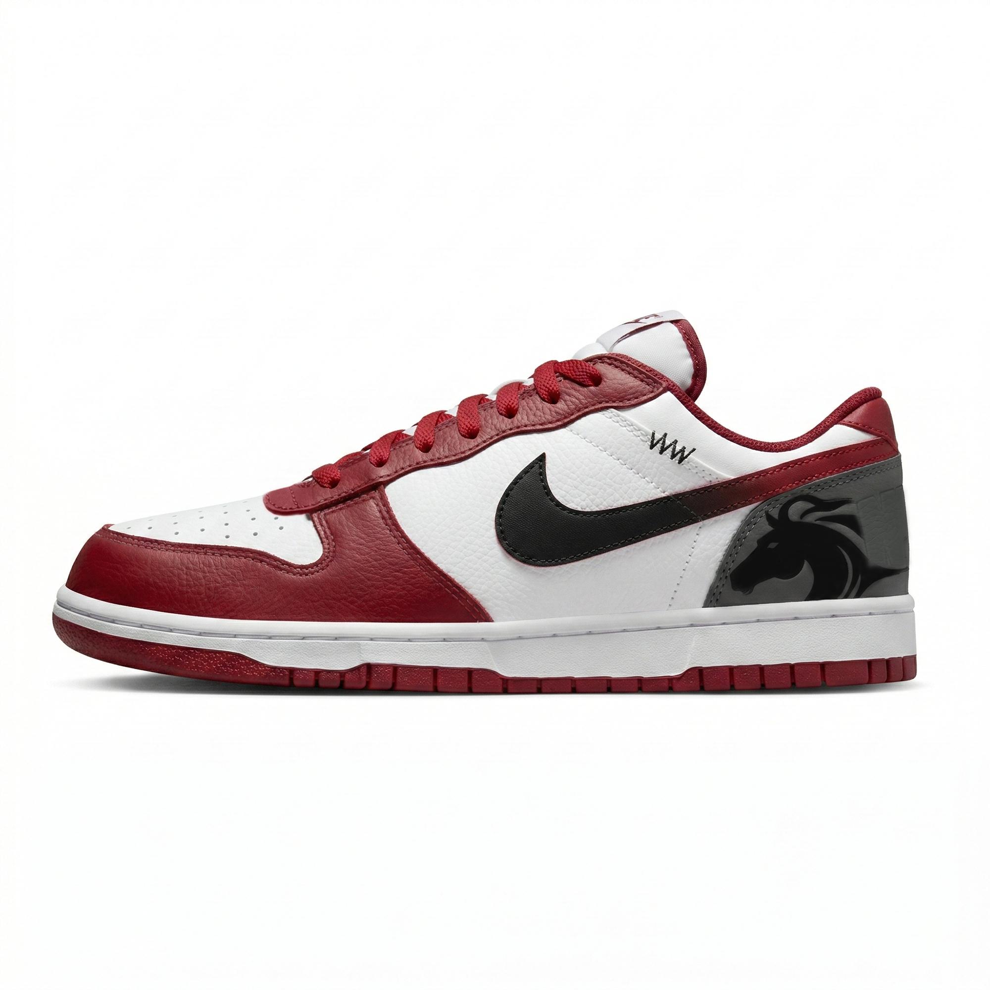 Nike Big Lemon Joy Abrasion Resistant Breathable Low top Skateboard Shoes Men s Red 355152-150(Team778-) 40