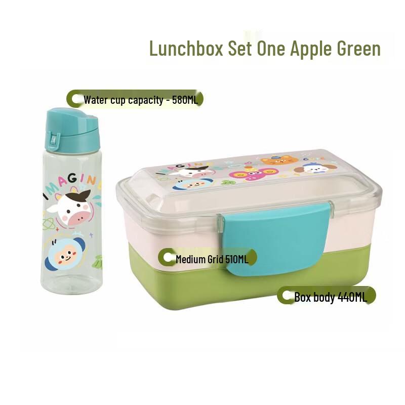 OLOEY Double-Layer Lunch Box & Water Bottle Set