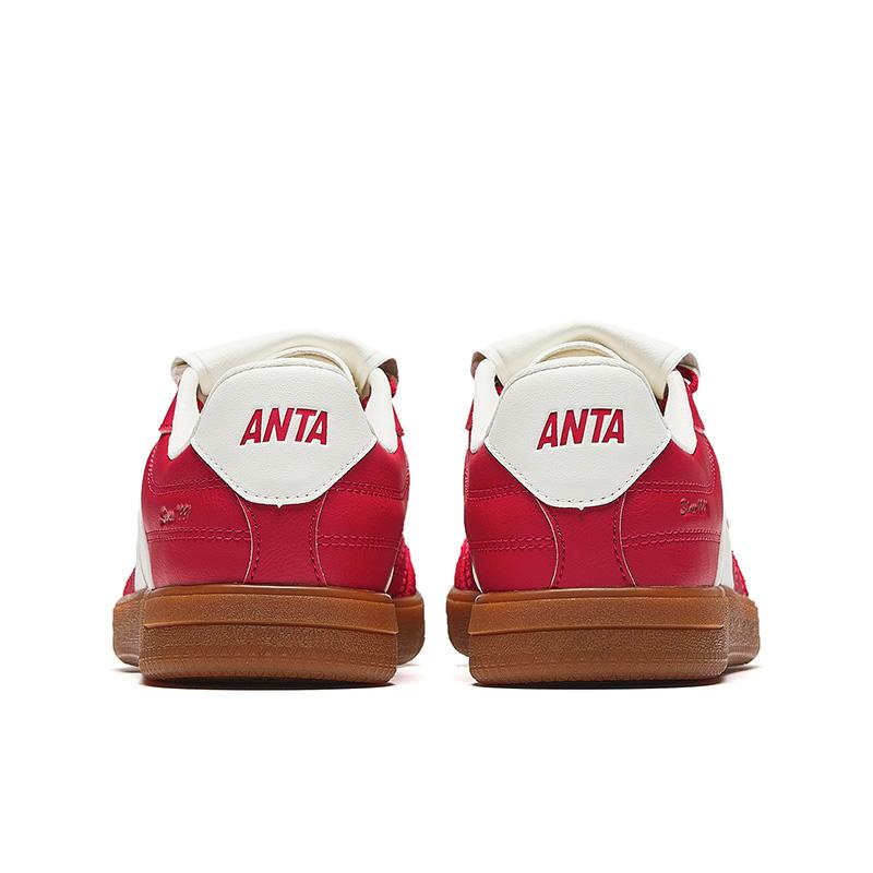 Anta Classic Thin Sole Training Shoes Women Sneakers Red 922548009-3