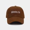 European and American new Brooklyn letter embroidery soft top baseball cap women's face small cap fashion personalized hat