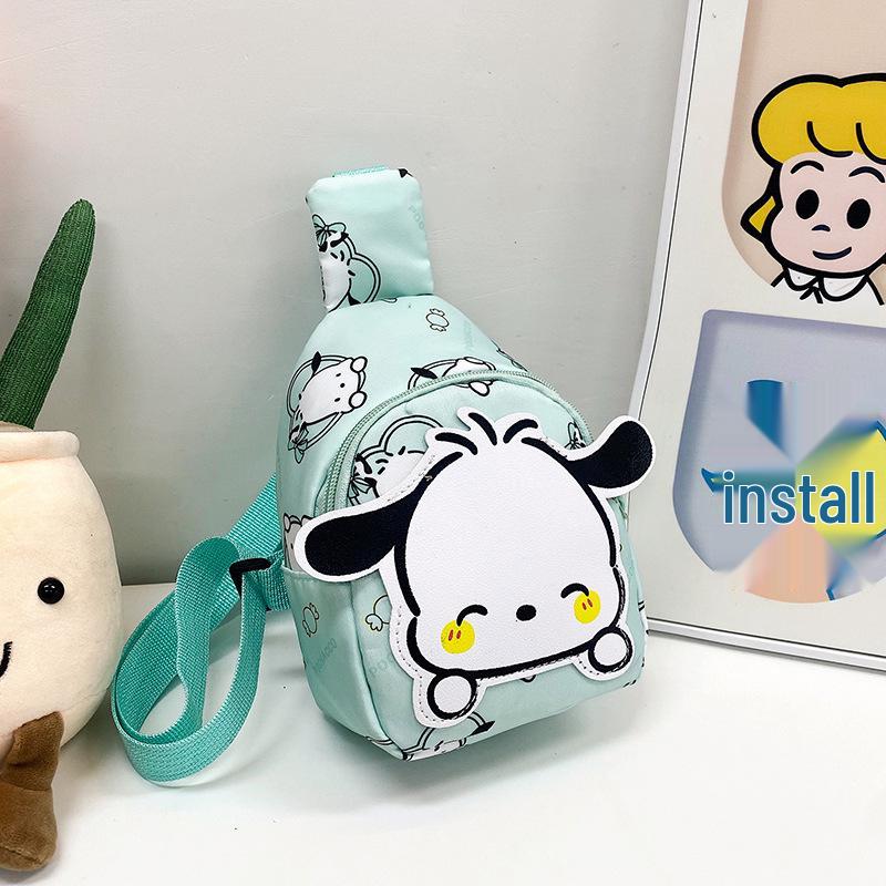 Cute Cartoon Children's Backpack: Trendy Casual Small Bag for Kindergarten Girls - Crossbody or Chest Style