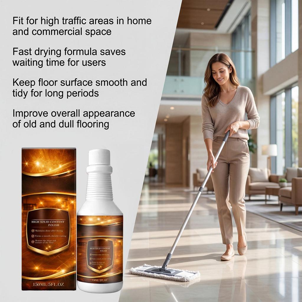 Wood Floor Scratch Repair 150ml High Gloss Polishing Cleaner Floor Scratch Repair Wood Cleaner for Restoration Refinishing Home