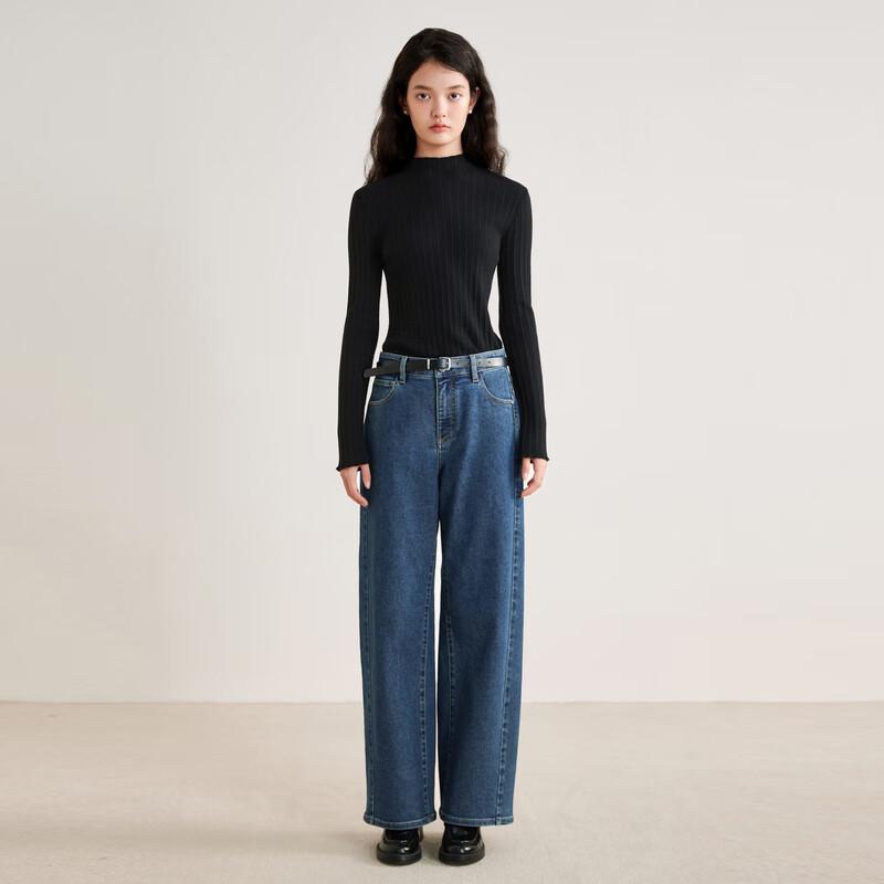 Ledin Women's High-Waist Wide-Leg Jeans