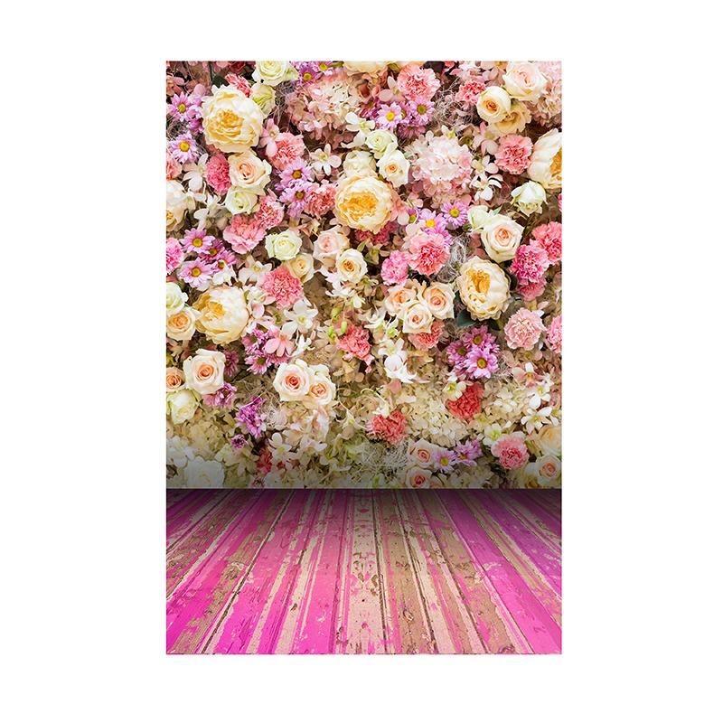 Fundal Floral pentru Fotografie Fundal cu Flori Baby Shower Ziua Mamei Ziua Îndrăgostiților Nuntă Decor Petrecere de Aniversare Banner Recuzită Studio