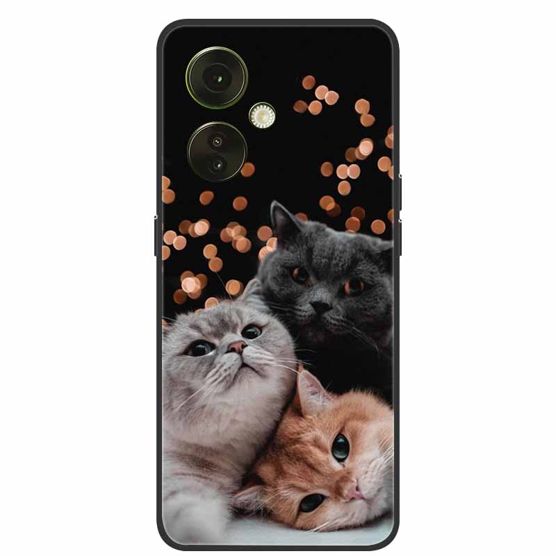 Pour Coques OnePlus Nord CE 3 5G Nord CE3 Lite Chats Peints Silicone TPU Souple Coque Arrière Coques de Téléphone Pour OnePlus Nord CE3 Lite 5G